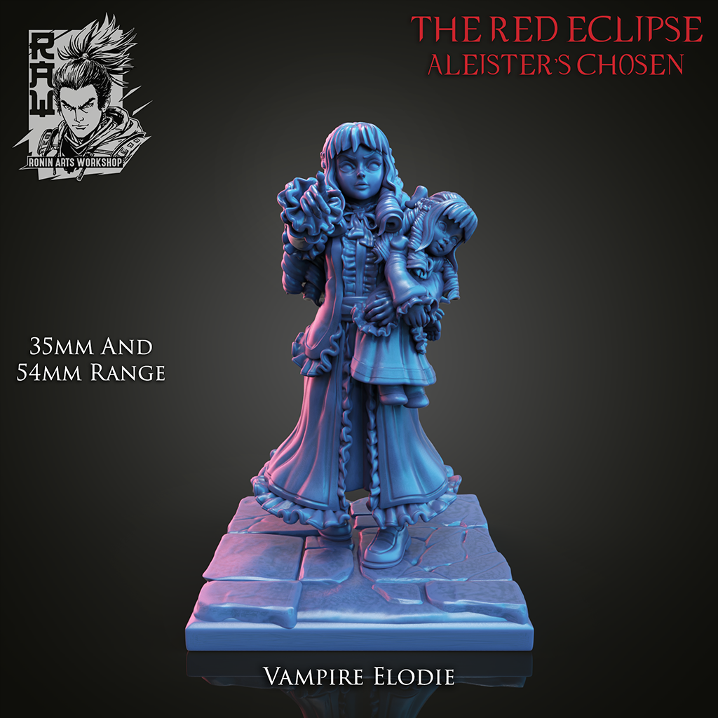 Aleister's Chosen Vampire Resin Miniature Set | The Red Eclipse | Ronin Arts Workshop RAW