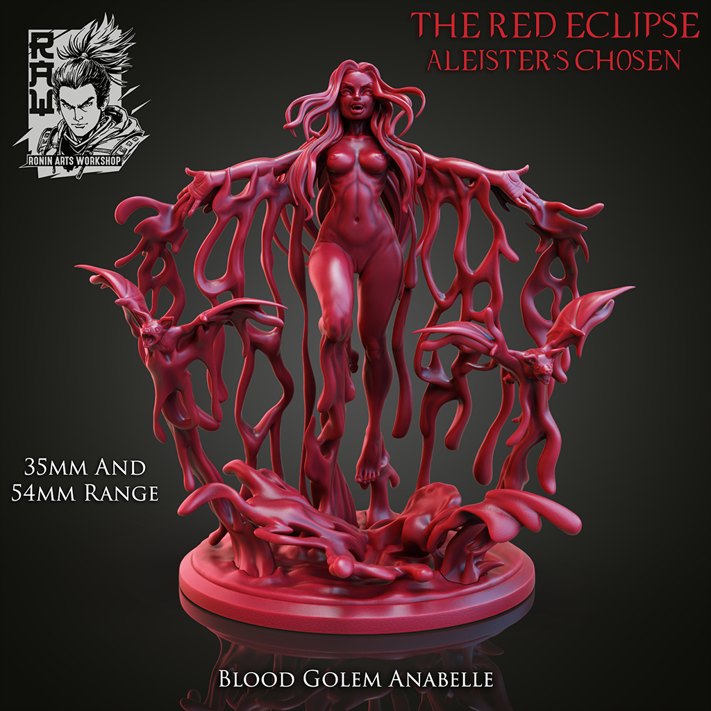 Aleister's Chosen Vampire Resin Miniature Set | The Red Eclipse | Ronin Arts Workshop RAW