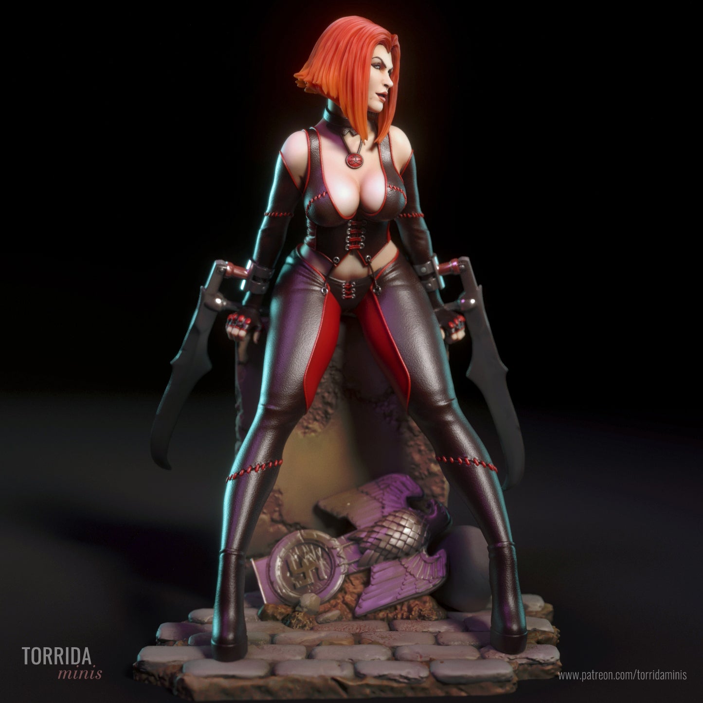 Vampire Assassin Pin Up Statue | Torrida Miniatures