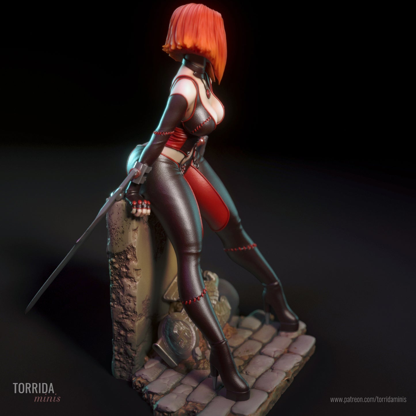 Vampire Assassin Pin Up Statue | Torrida Miniatures