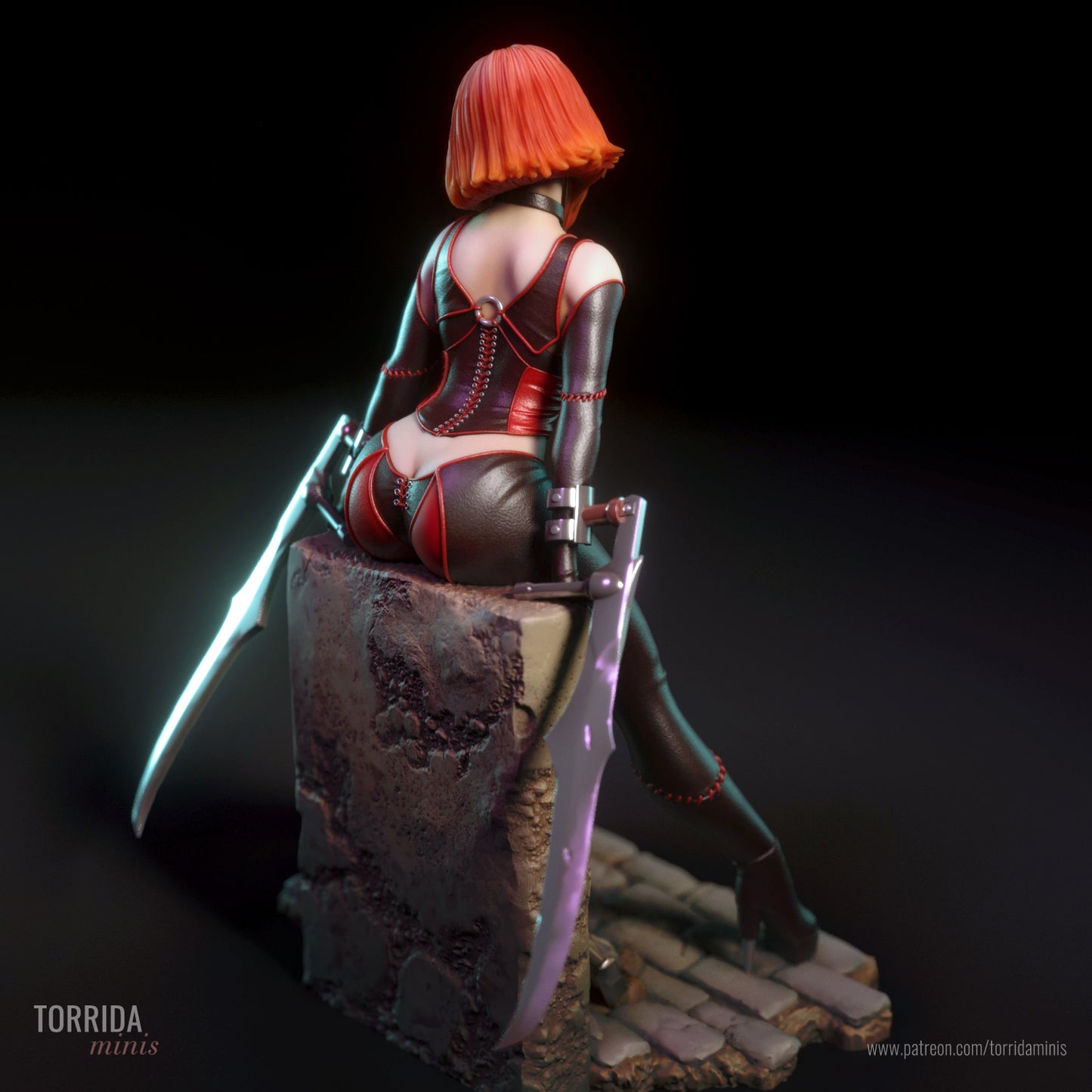 Vampire Assassin Pin Up Statue | Torrida Miniatures