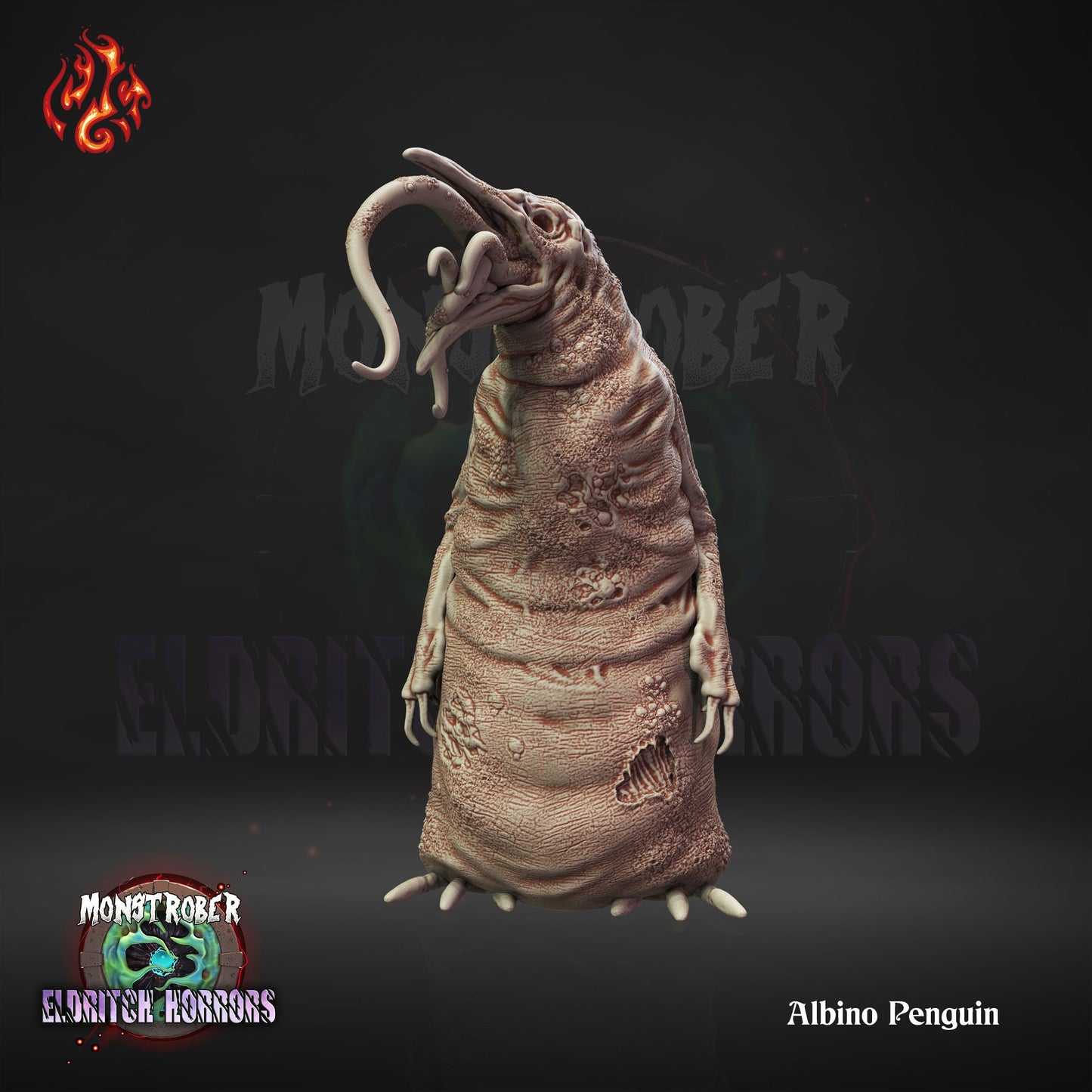 Albino Peguin Resin Tabletop Miniature | Monstrober 2023 Collection- Eldritch Horrors| Crippled God Foundry