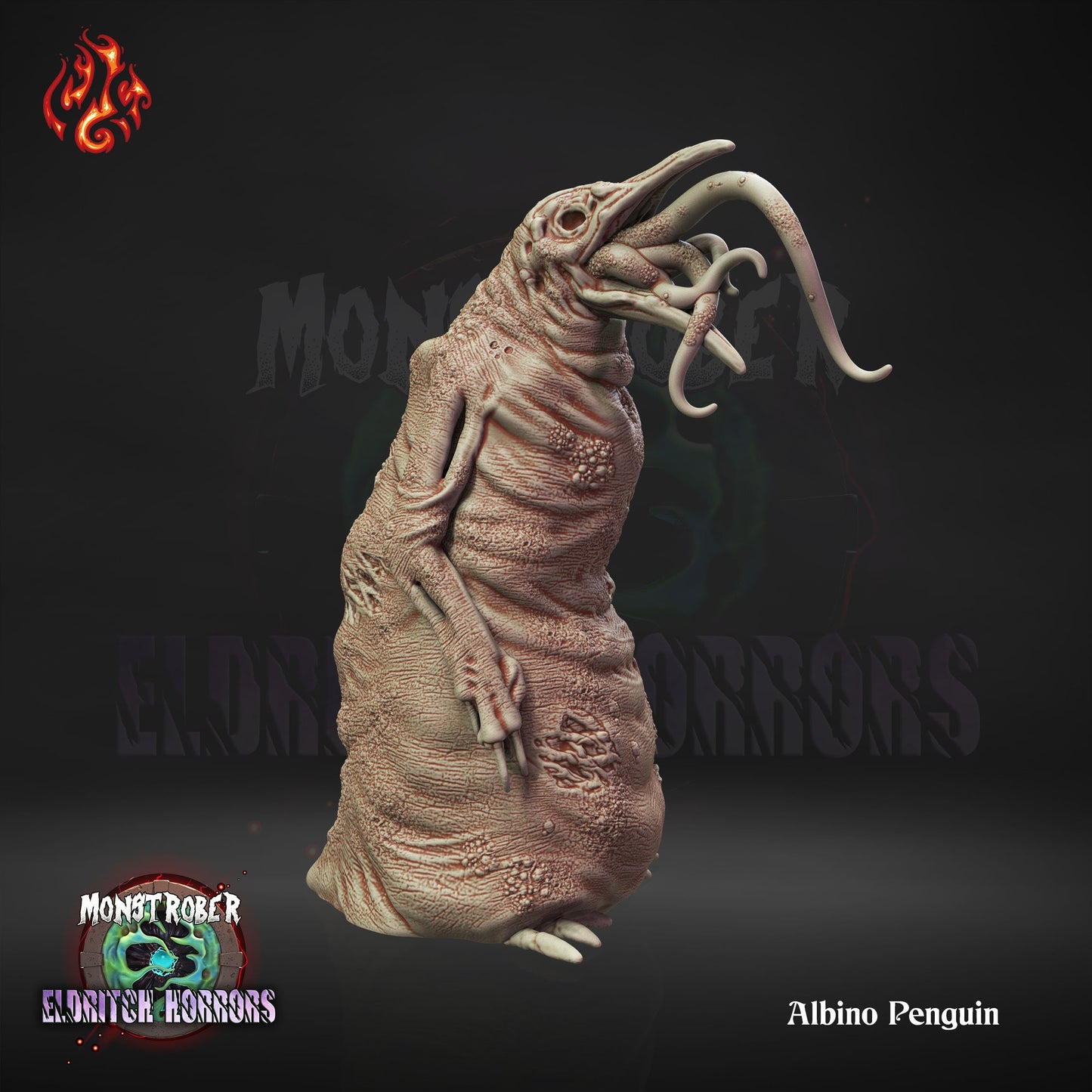 Albino Peguin Resin Tabletop Miniature | Monstrober 2023 Collection- Eldritch Horrors| Crippled God Foundry