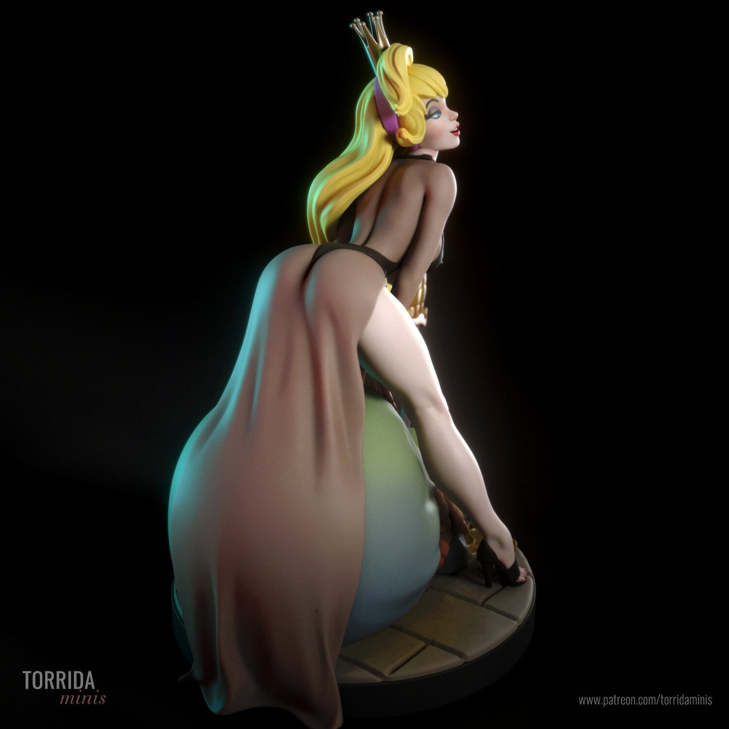 Animated Dragon Princess Pin Up Statue & Miniature | Torrida Minis