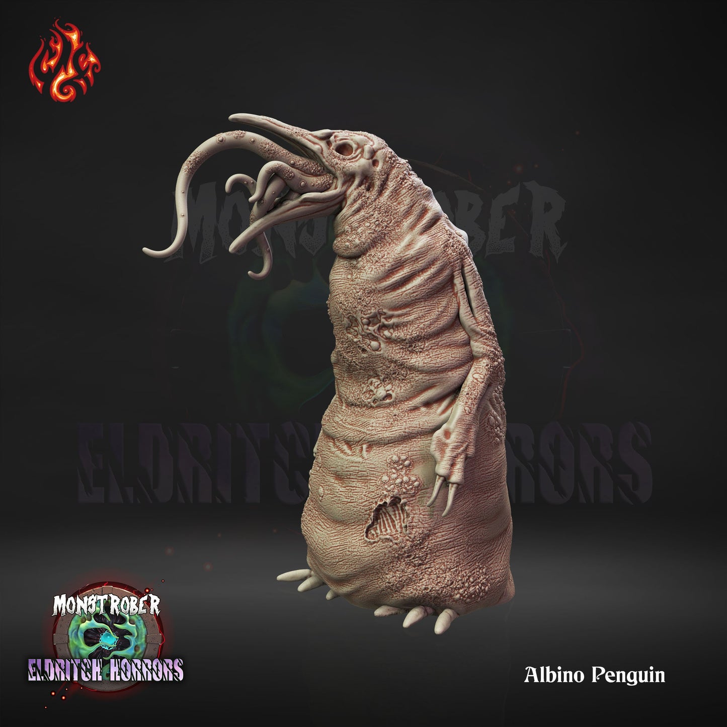 Albino Peguin Resin Tabletop Miniature | Monstrober 2023 Collection- Eldritch Horrors| Crippled God Foundry