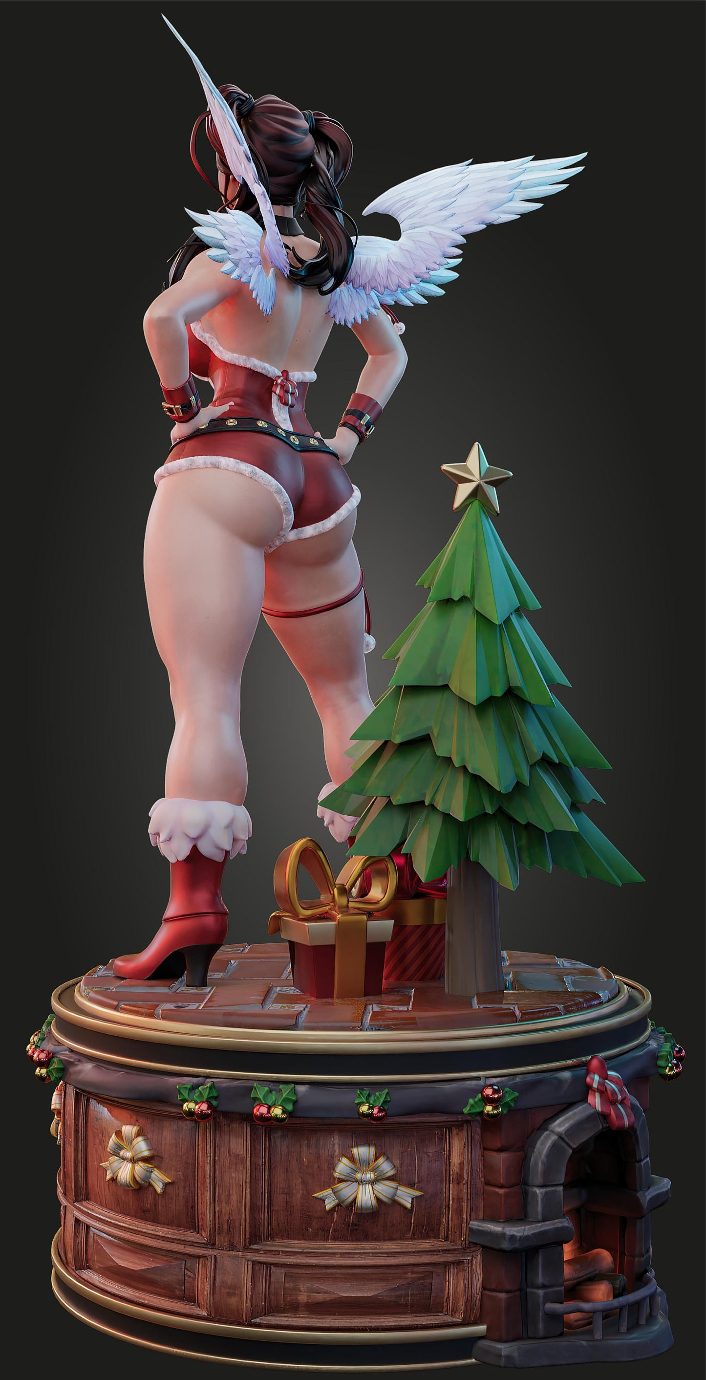 Carol the Christmas Seraphim Pin Up Statue & Miniature | AM/CM Studios