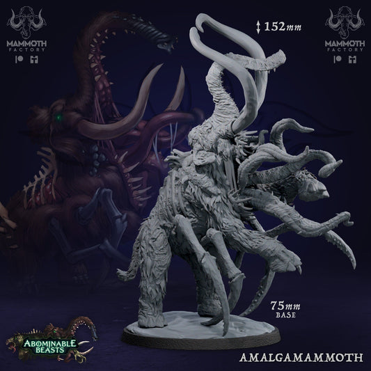 Amalgamammoth Tabletop Miniature | Abominable Beasts Collection | Mammoth Factory