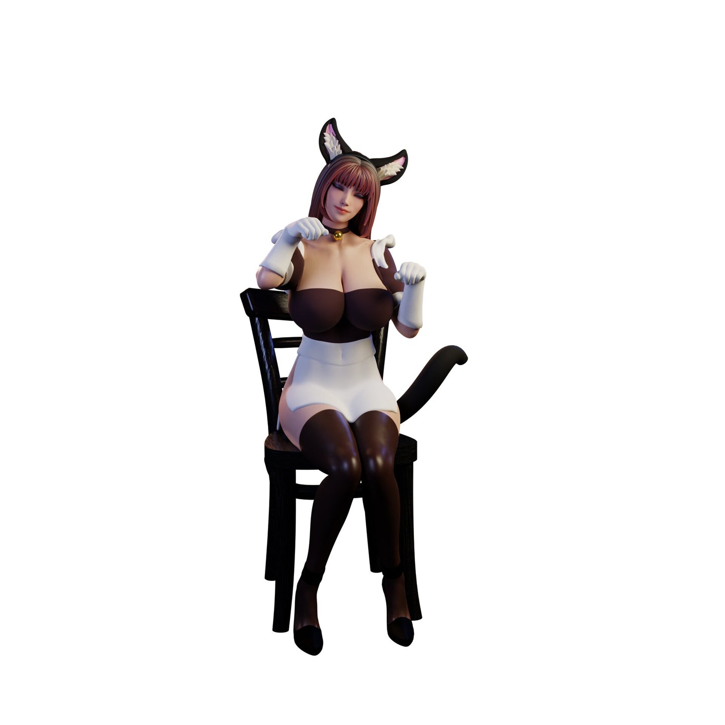 Cat Maid 12 Pin Up Statue & Miniature + Variants  | Bunny Girls and Cat Maids | QB Works