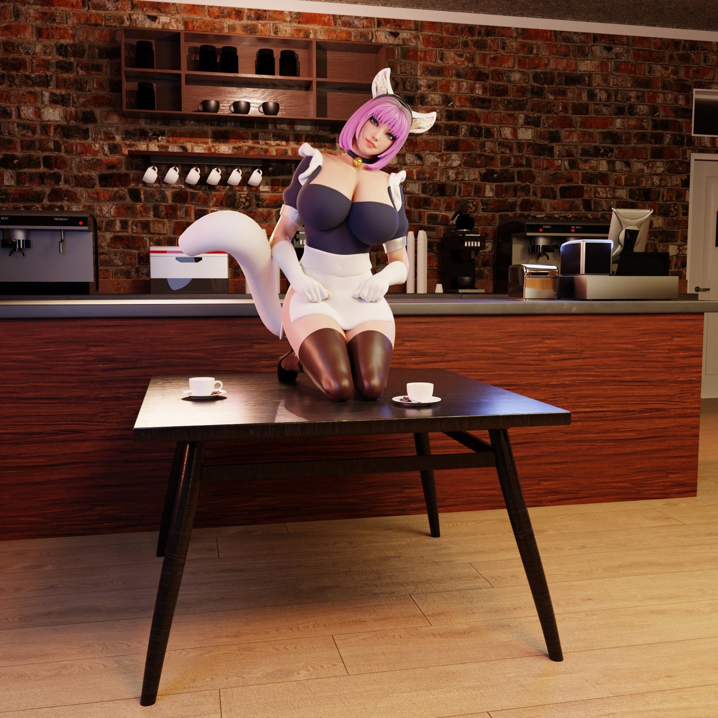 Cat Maid 15 Pin Up Statue & Miniature + Variants  | Bunny Girls and Cat Maids | QB Works