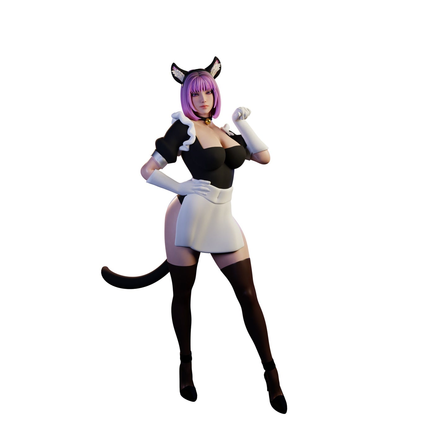 Cat Maid 1 Pin Up Statue & Miniature + Variants  | Bunny Girls and Cat Maids | QB Works