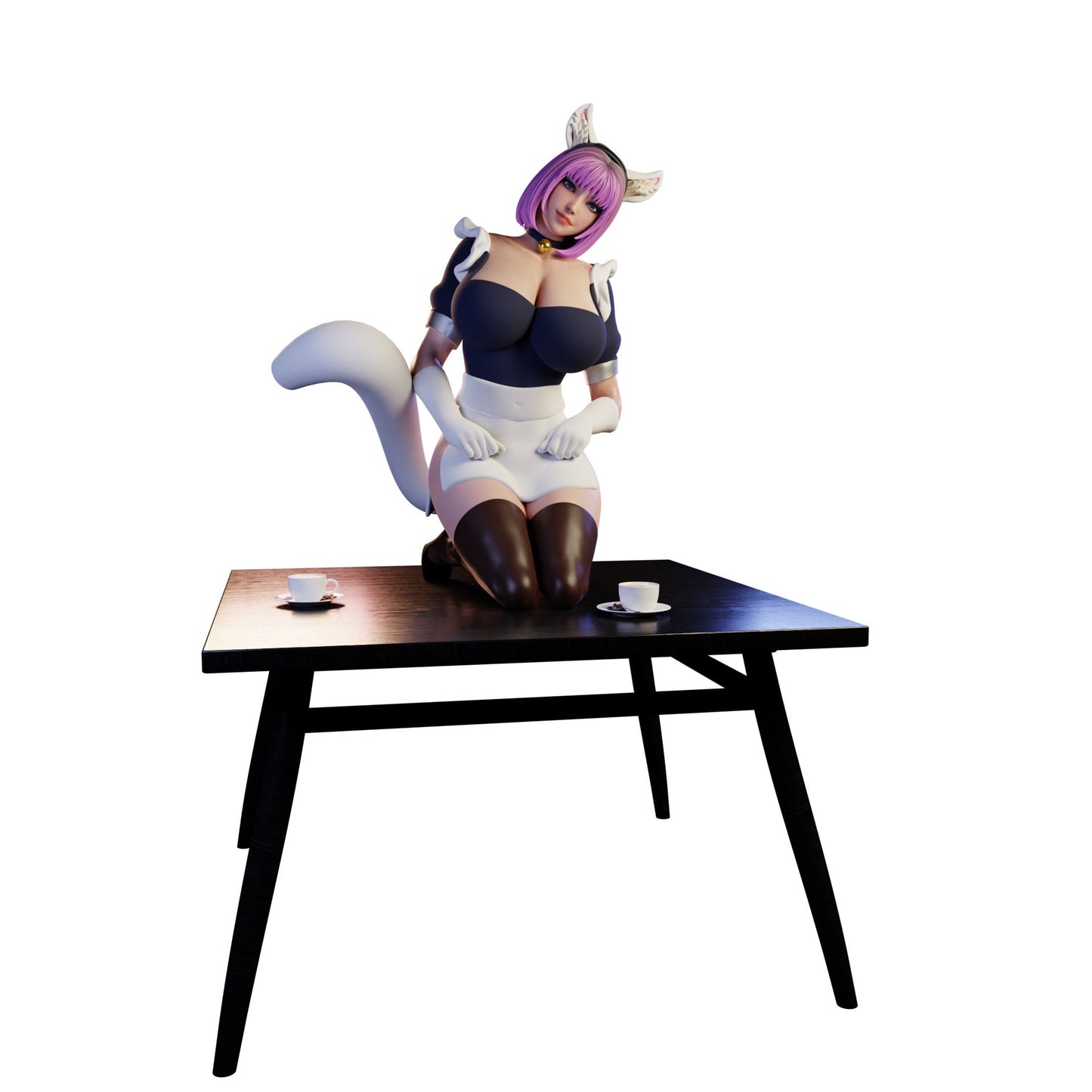 Cat Maid 15 Pin Up Statue & Miniature + Variants  | Bunny Girls and Cat Maids | QB Works