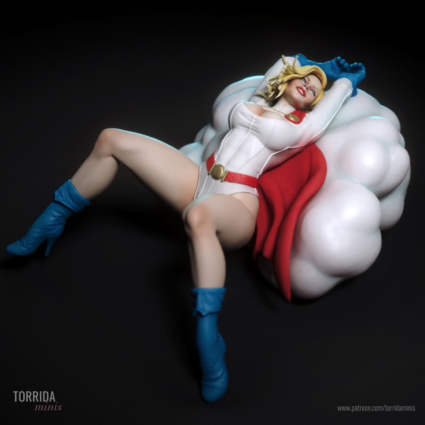 Busty Super Heroine Pin Up Statue & Miniature | Adorable Queens | Torrida Minis