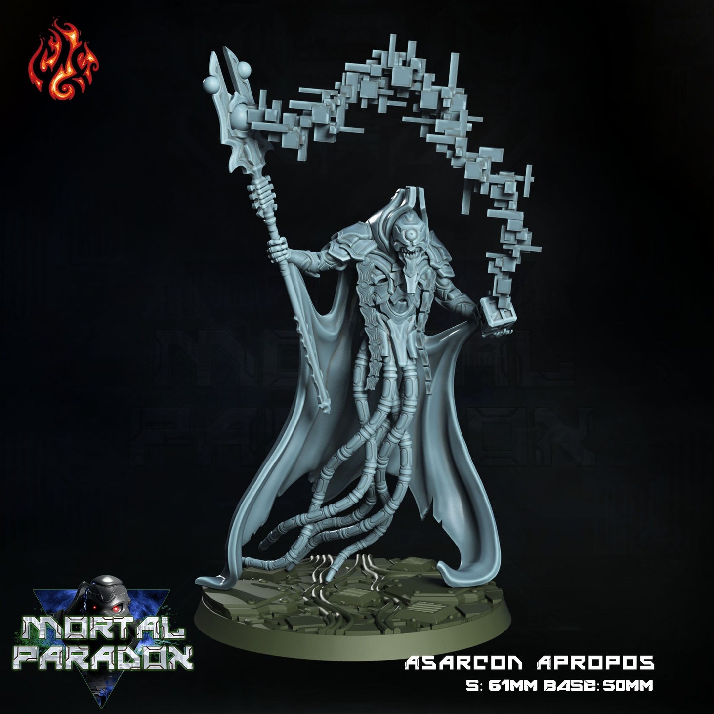 Asarcon Apropos Robot Cleric Tabletop Miniature Set | First Contact | Crippled God Foundry Sci Fi