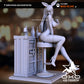 Bunny Girl Bartender Pin Up Statue & Miniature | OXO 3D