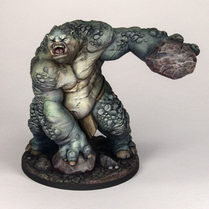 Mountain Troll Rock Monster Resin RPG Miniature - Print My Minis