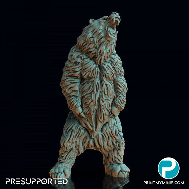 War Bear Resin RPG Miniature - Print My Minis