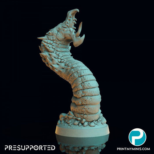 Giant Wyrm Resin RPG Miniature - Print My Minis