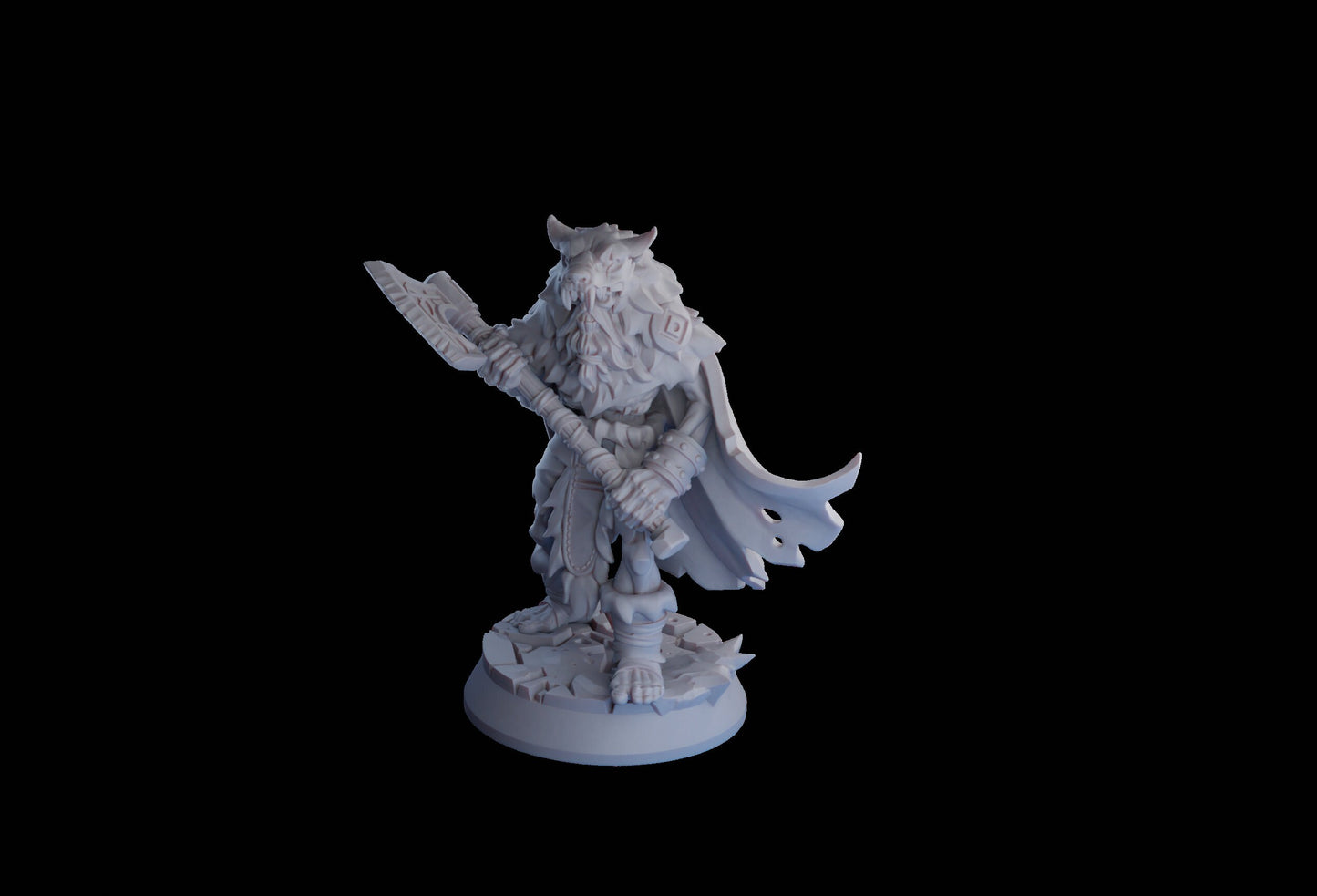 Undead Viking (Draugr) with 2 Handed Axe Resin Miniature | Undead Vikings Series RPG Miniatures Tabletop | Drunken Dwarf Miniatures