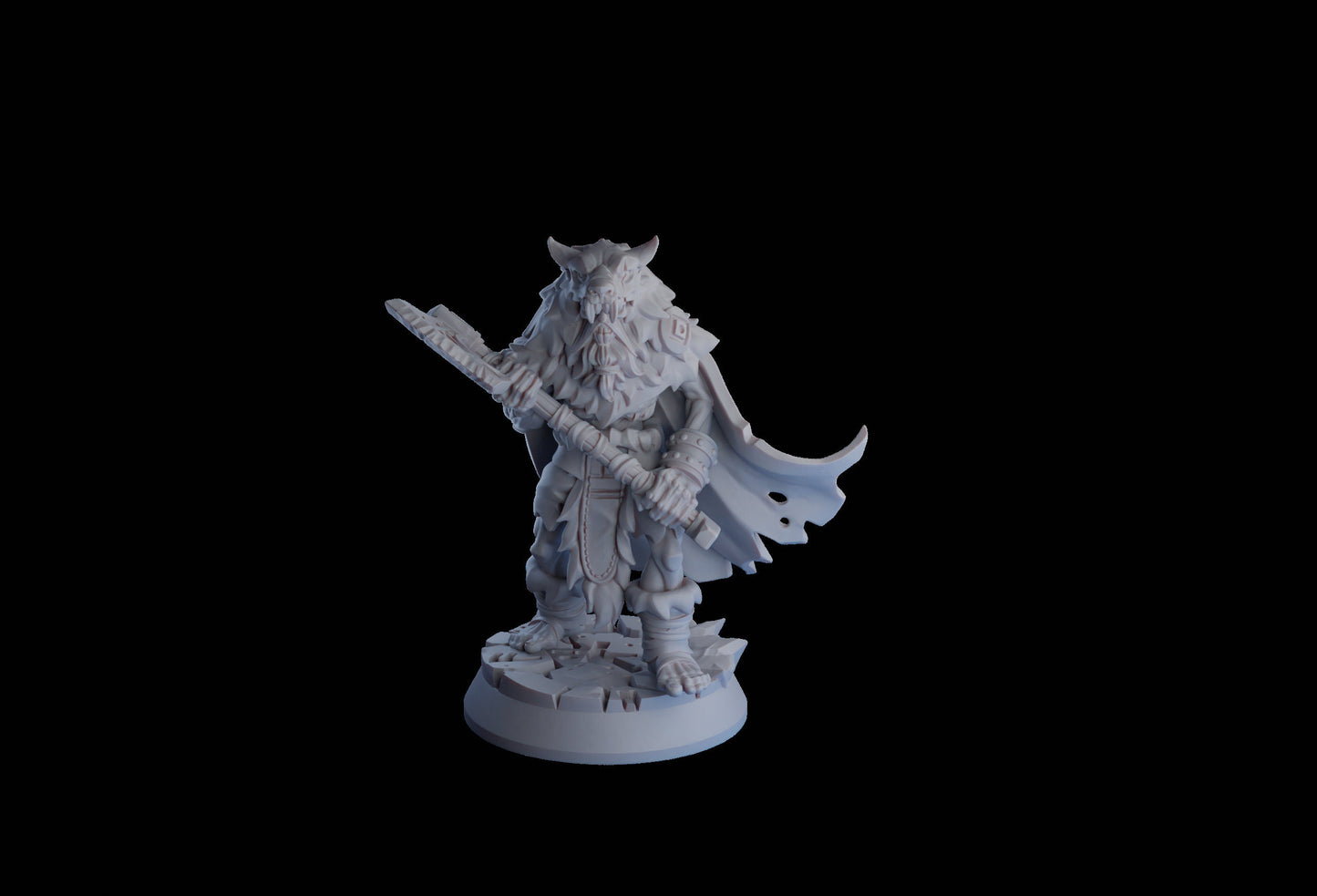 Undead Viking (Draugr) with 2 Handed Axe Resin Miniature | Undead Vikings Series RPG Miniatures Tabletop | Drunken Dwarf Miniatures