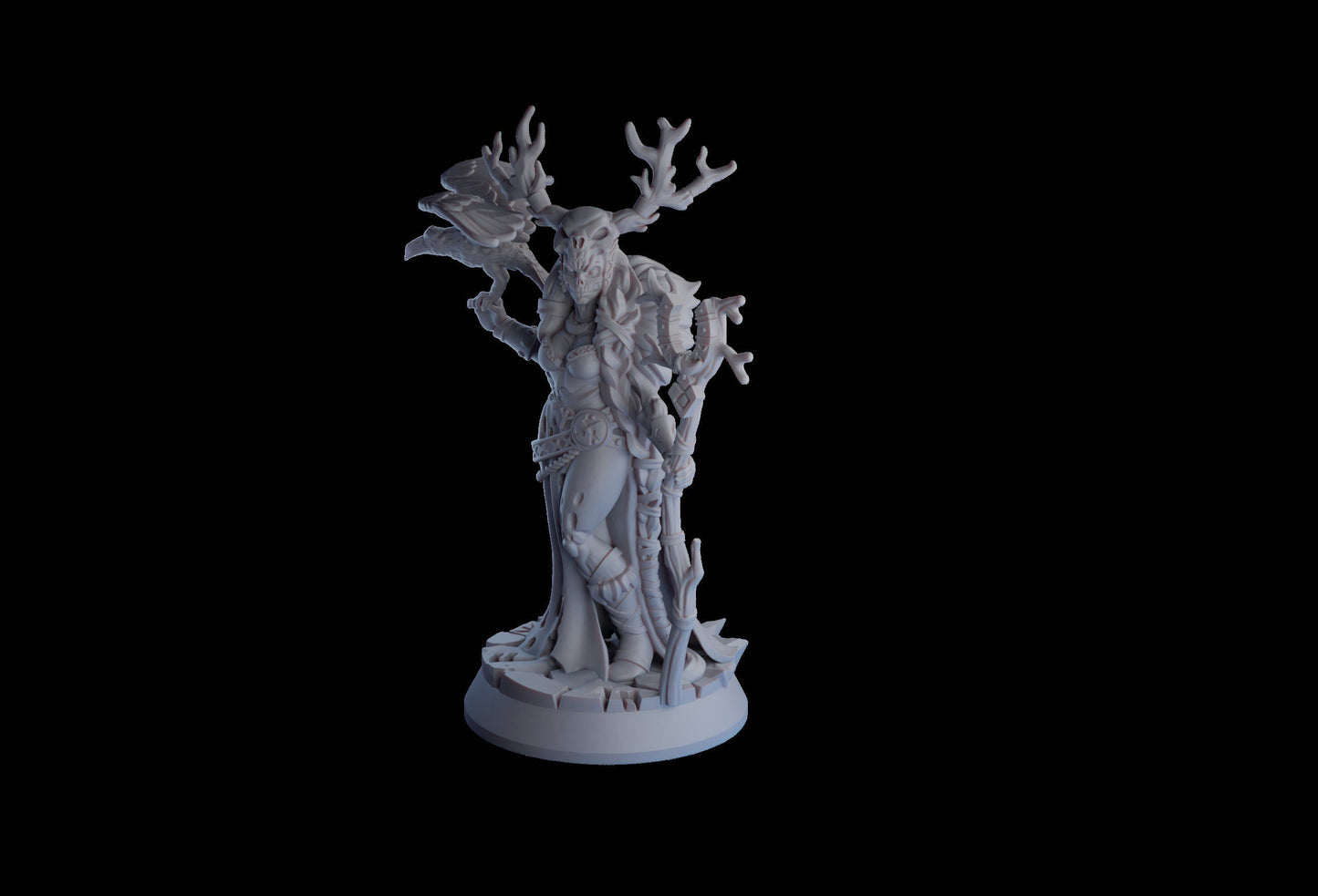 Ragna Priestess of Hel Resin Miniature | Undead Vikings Series RPG Miniatures Tabletop | Drunken Dwarf Miniatures