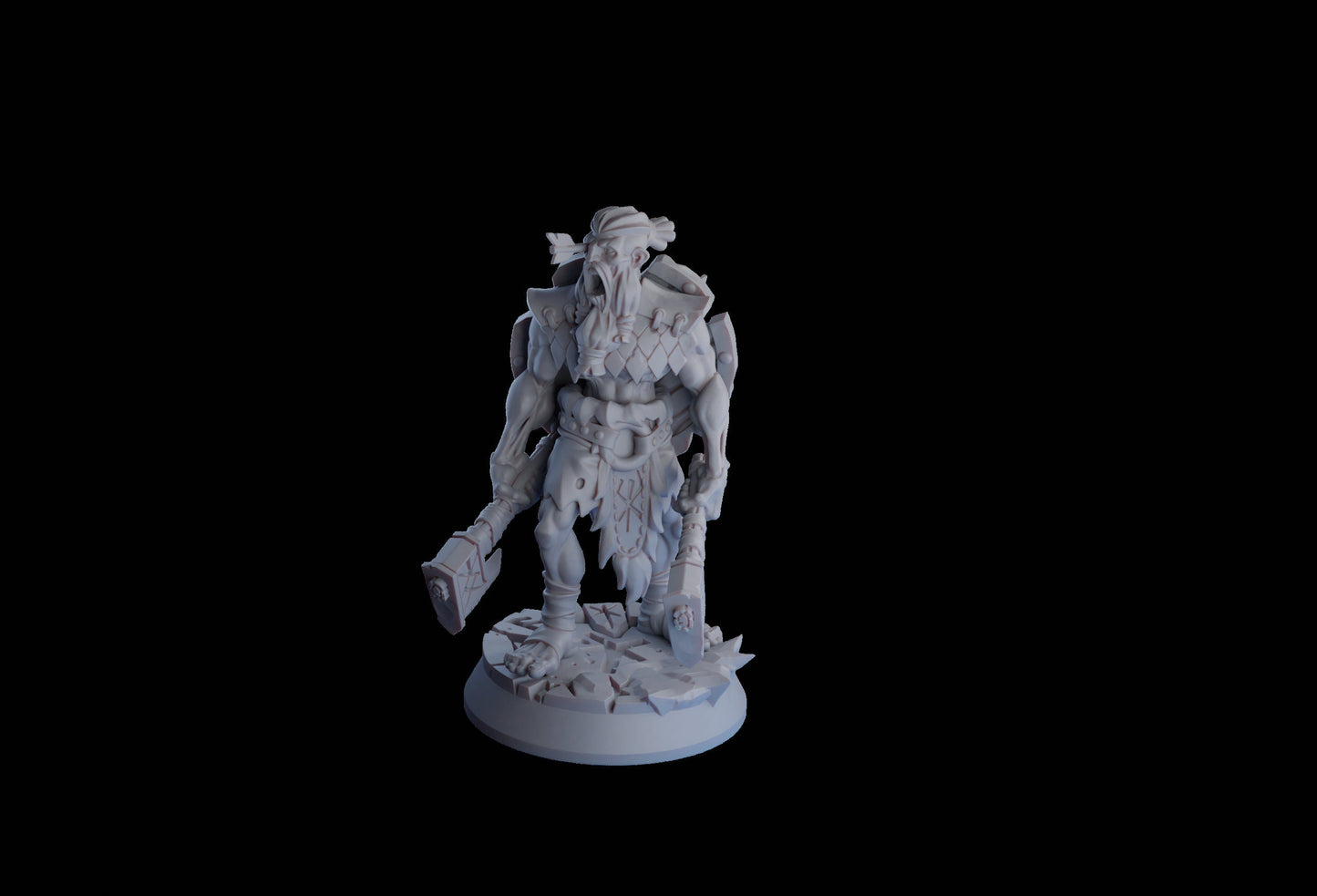 Undead Viking (Draugr) Berserker Resin Miniature | Undead Vikings Series RPG Miniatures Tabletop | Drunken Dwarf Miniatures