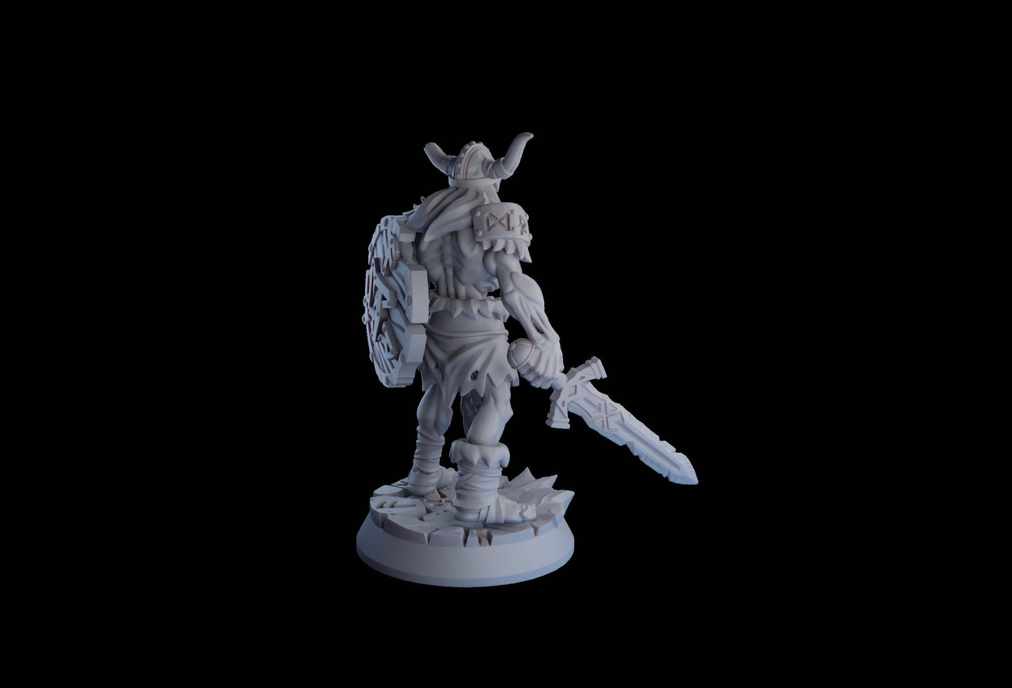 Undead Viking (Draugr) Warrior Resin Miniature | Undead Vikings Series RPG Miniatures Tabletop | Drunken Dwarf Miniatures