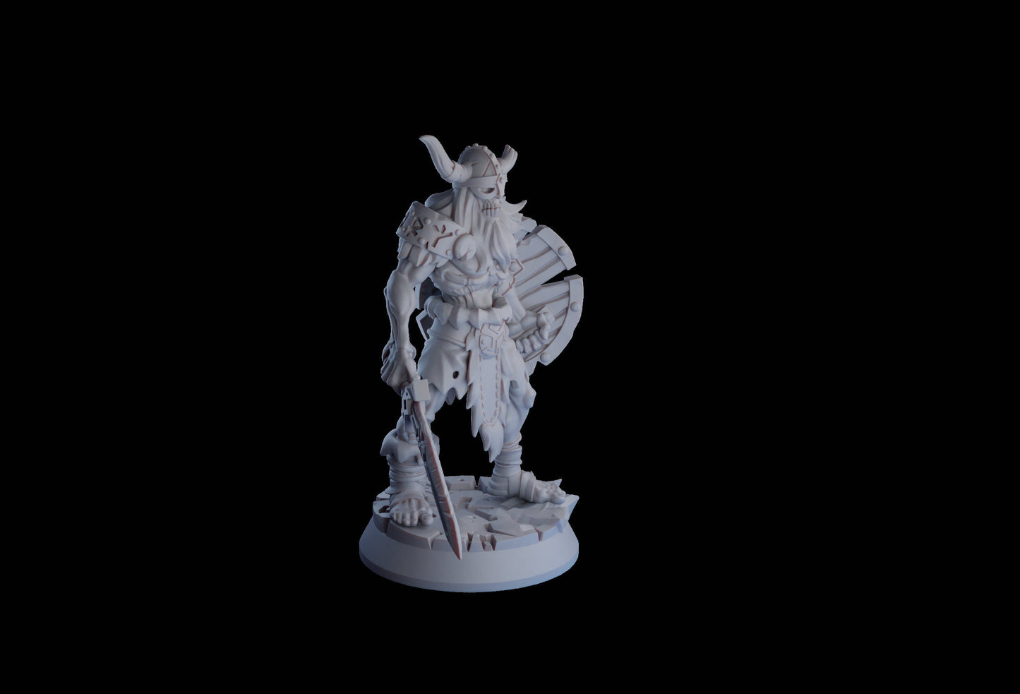 Undead Viking (Draugr) Warrior Resin Miniature | Undead Vikings Series RPG Miniatures Tabletop | Drunken Dwarf Miniatures