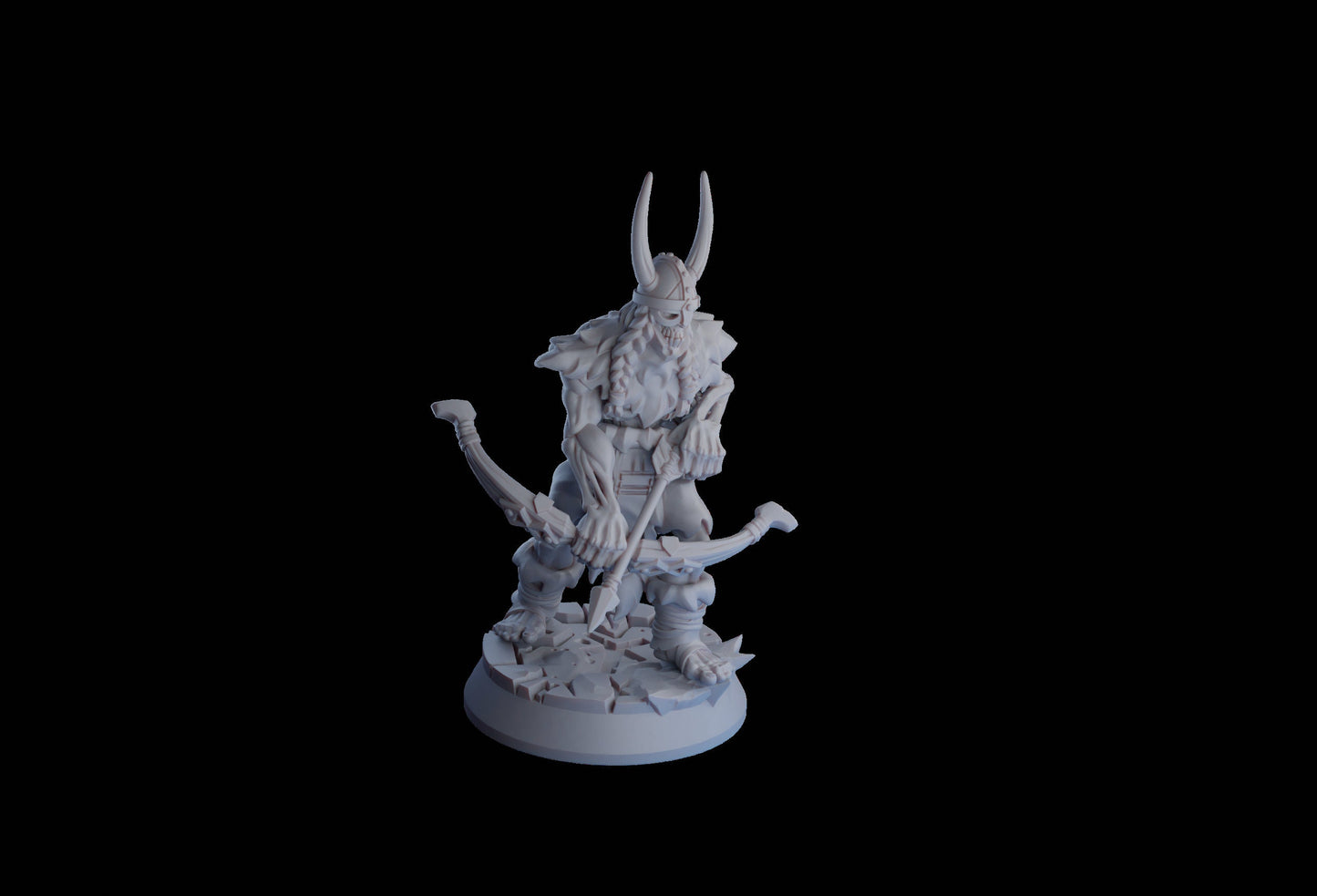 Undead Viking (Draugr) Archer Resin Miniature | Undead Vikings Series RPG Miniatures Tabletop | Drunken Dwarf Miniatures