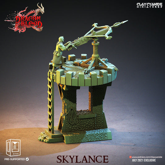 Skylance Giant Crossbow Resin Miniature | Dragon Blood Series RPG Miniatures Tabletop | Clay Cyanide Miniatures