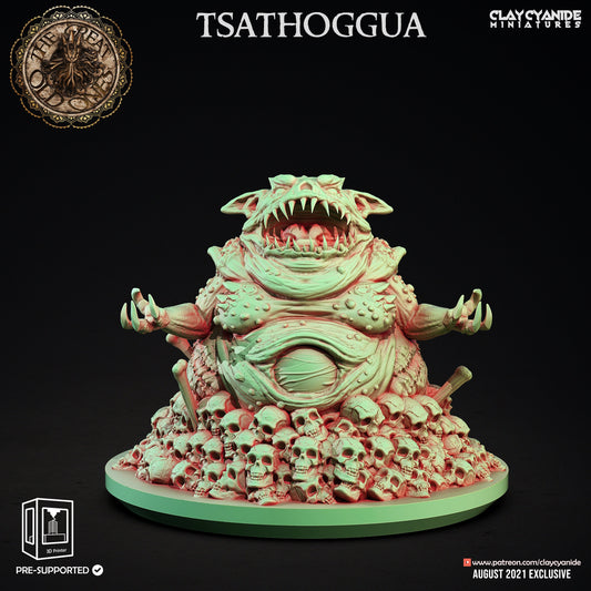 Tsathoggua Resin Miniature | Lovecraft Mythos | Great Old Ones Series RPG Miniatures Tabletop | Clay Cyanide Miniatures