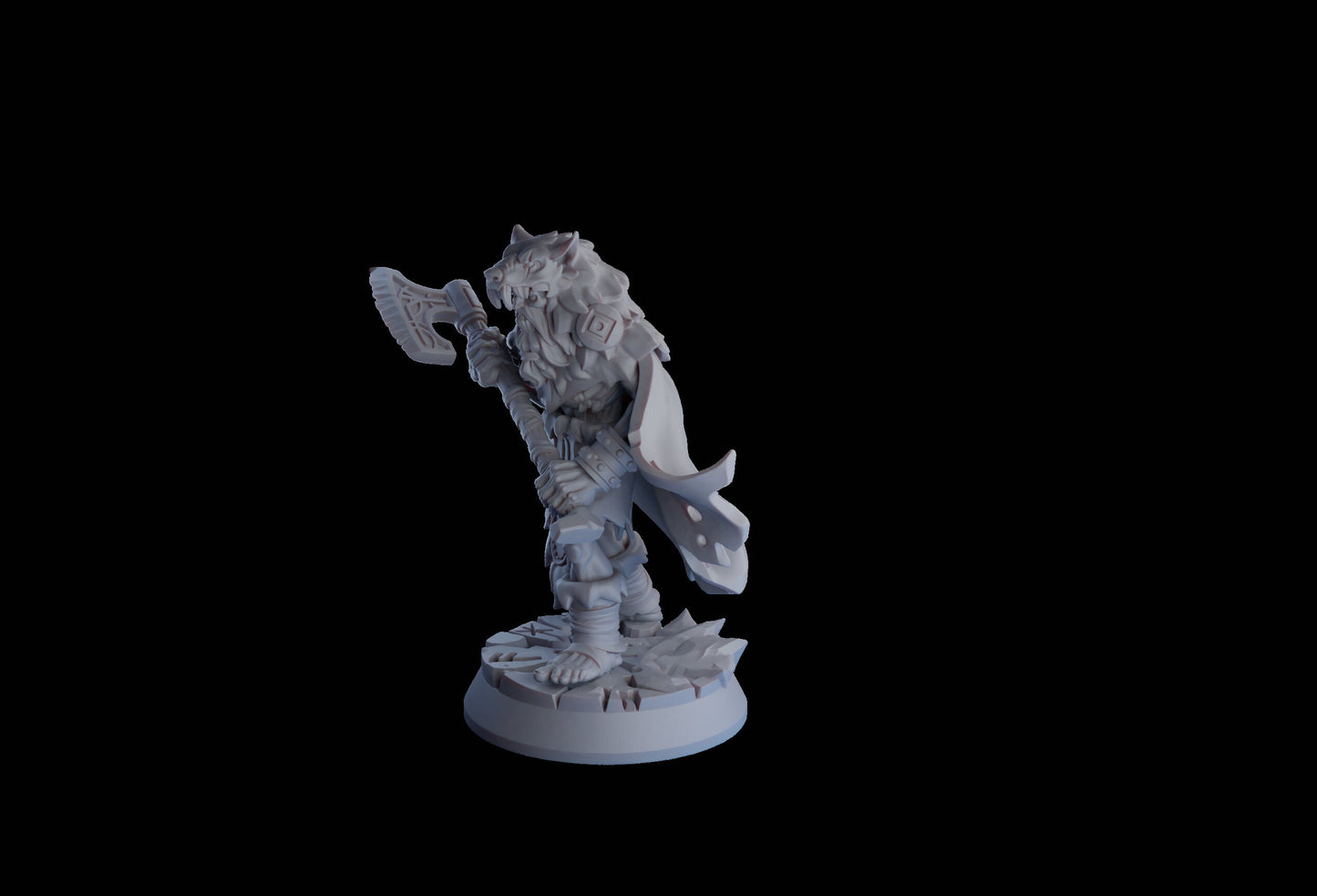 Undead Viking (Draugr) with 2 Handed Axe Resin Miniature | Undead Vikings Series RPG Miniatures Tabletop | Drunken Dwarf Miniatures