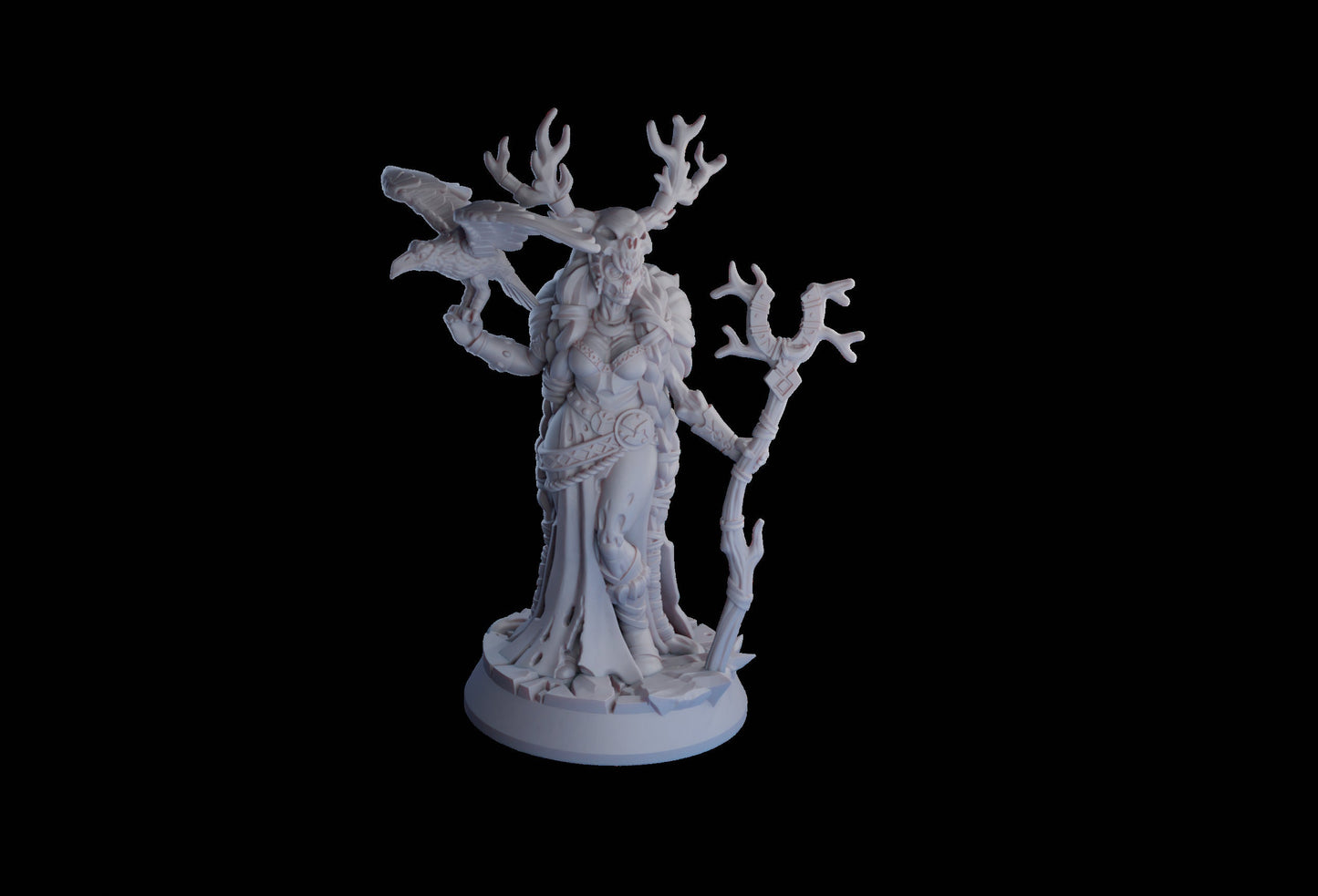 Ragna Priestess of Hel Resin Miniature | Undead Vikings Series RPG Miniatures Tabletop | Drunken Dwarf Miniatures