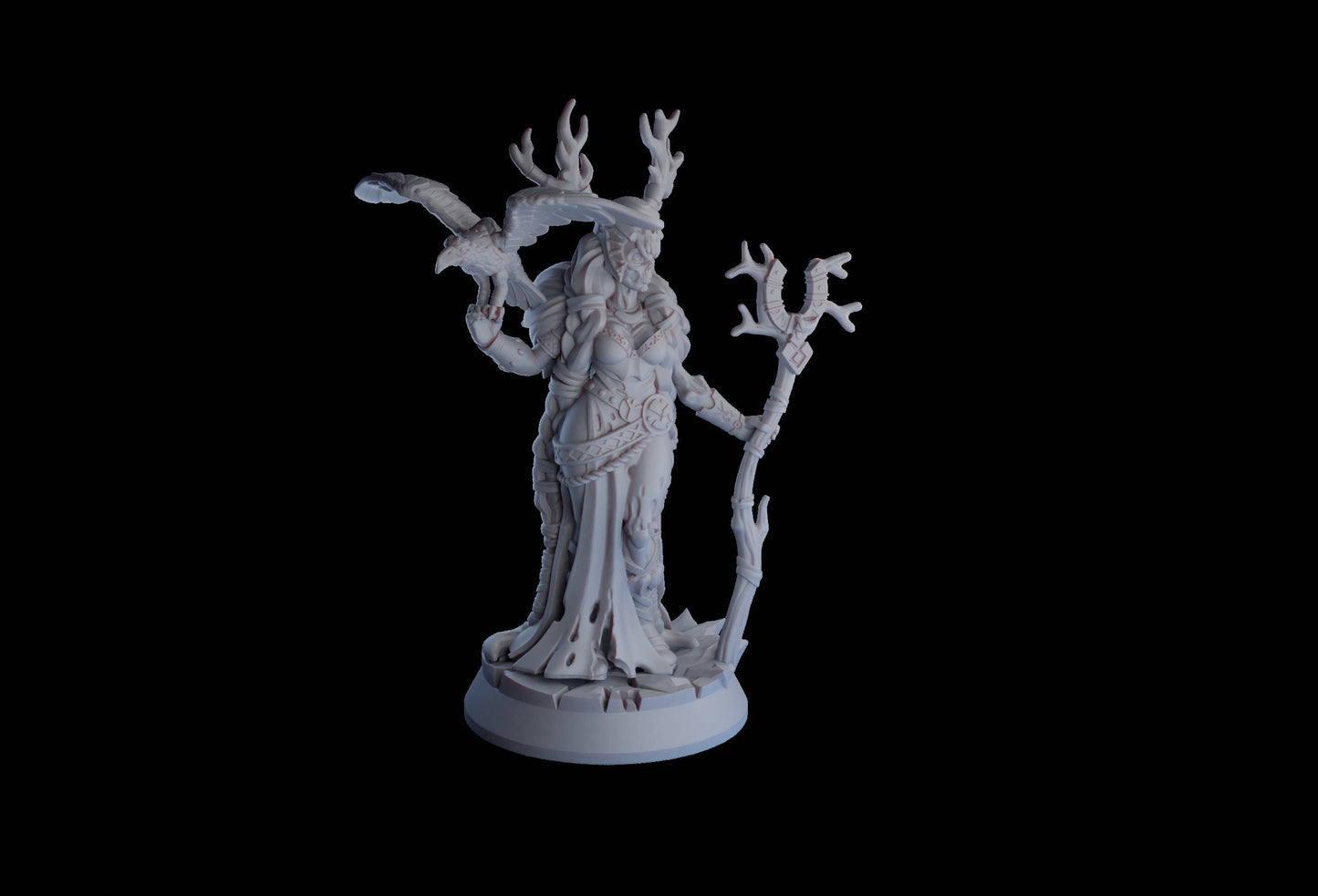 Ragna Priestess of Hel Resin Miniature | Undead Vikings Series RPG Miniatures Tabletop | Drunken Dwarf Miniatures