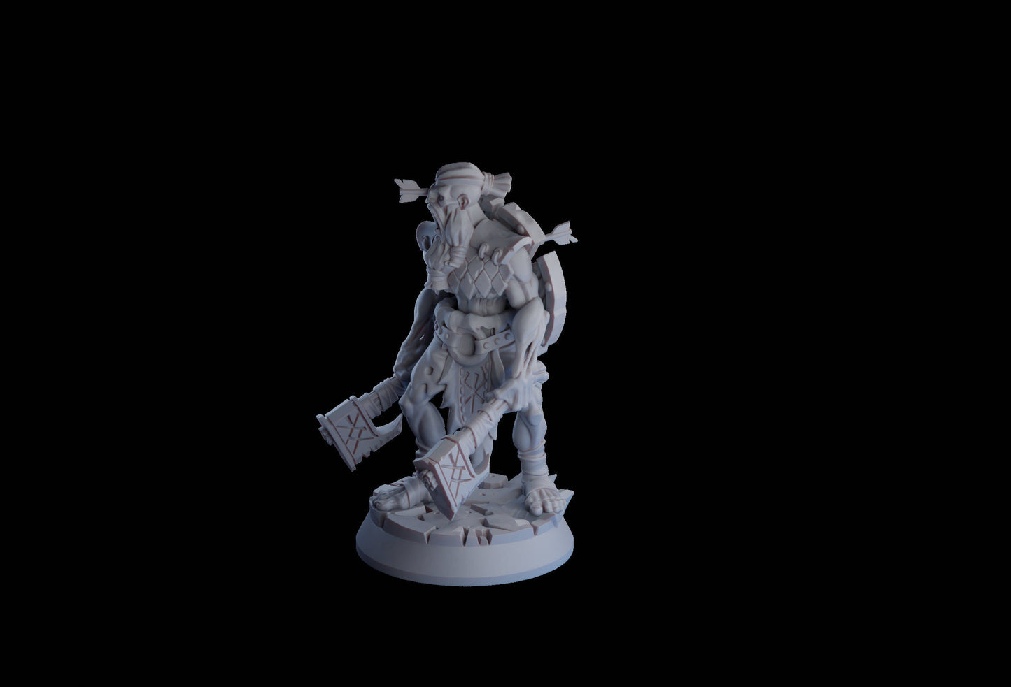 Undead Viking (Draugr) Berserker Resin Miniature | Undead Vikings Series RPG Miniatures Tabletop | Drunken Dwarf Miniatures