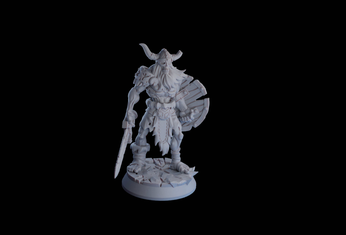 Undead Viking (Draugr) Warrior Resin Miniature | Undead Vikings Series RPG Miniatures Tabletop | Drunken Dwarf Miniatures