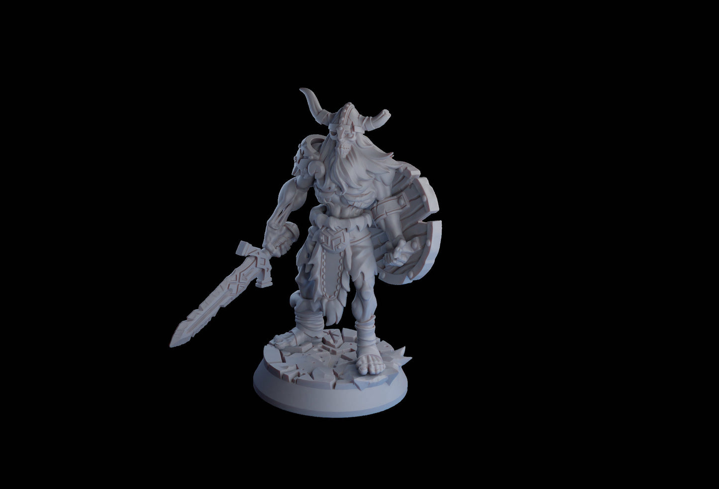 Undead Viking (Draugr) Warrior Resin Miniature | Undead Vikings Series RPG Miniatures Tabletop | Drunken Dwarf Miniatures