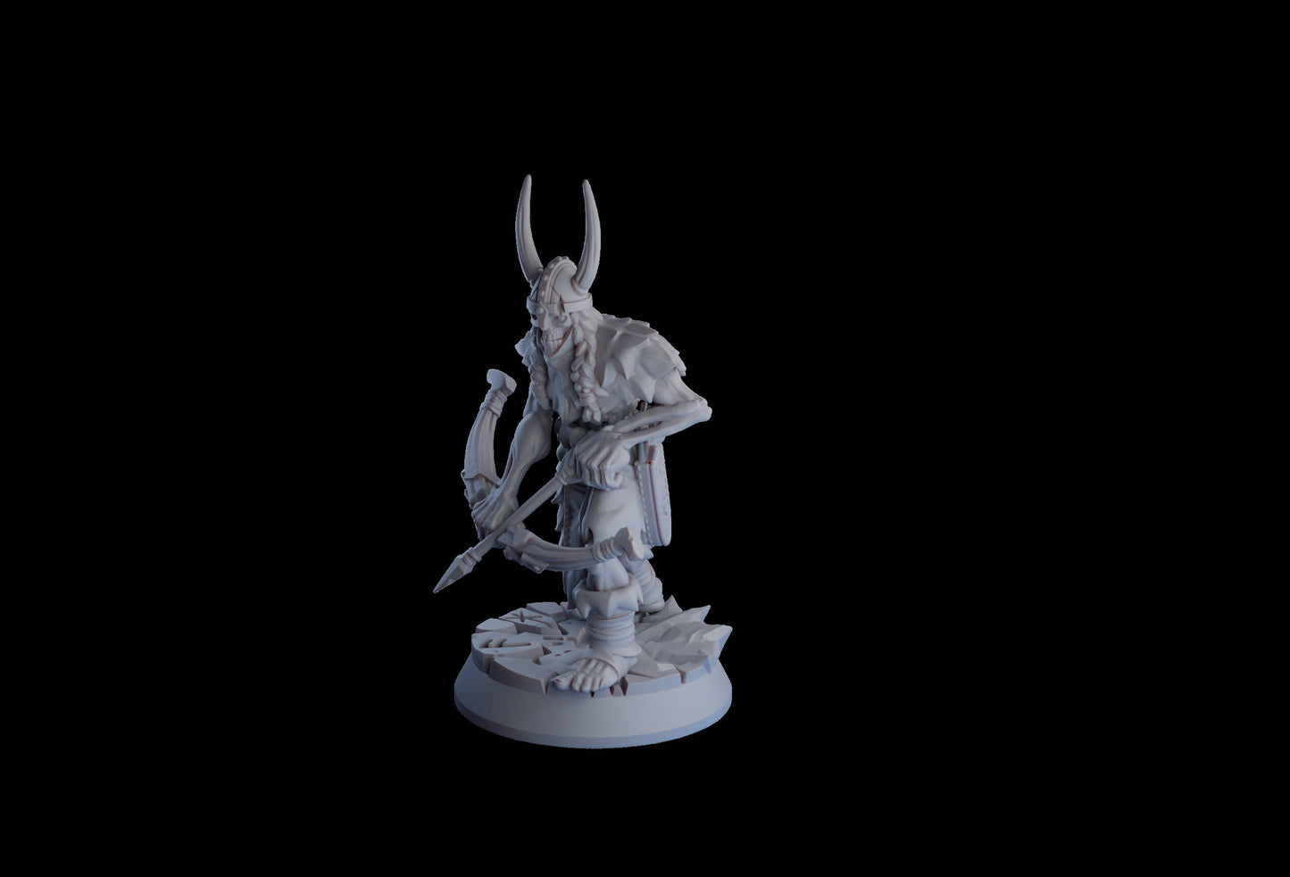 Undead Viking (Draugr) Archer Resin Miniature | Undead Vikings Series RPG Miniatures Tabletop | Drunken Dwarf Miniatures