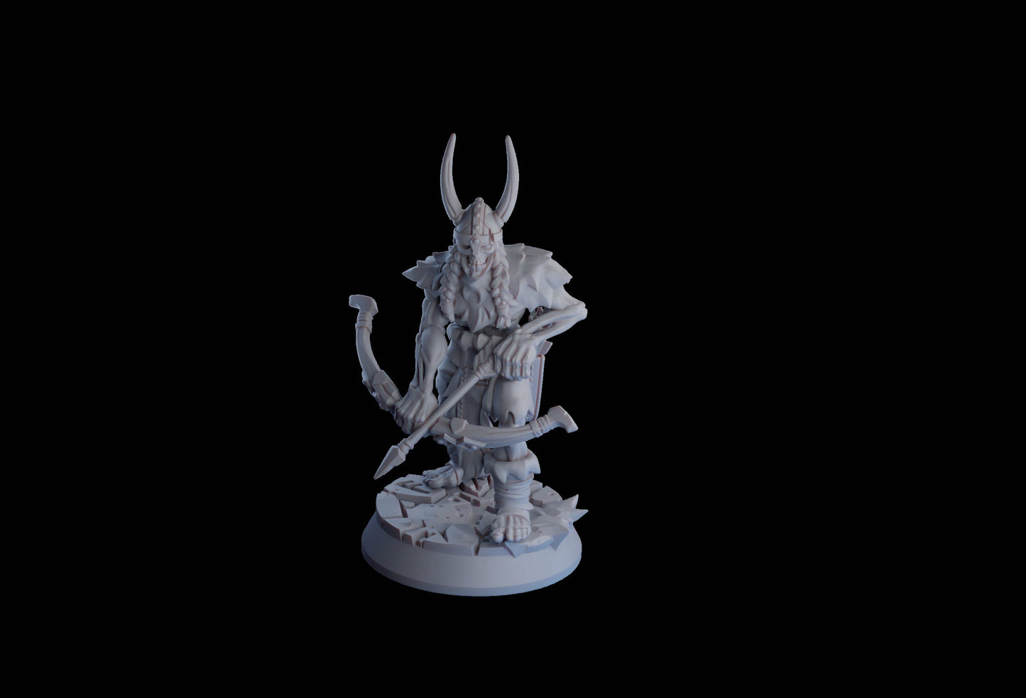 Undead Viking (Draugr) Archer Resin Miniature | Undead Vikings Series RPG Miniatures Tabletop | Drunken Dwarf Miniatures