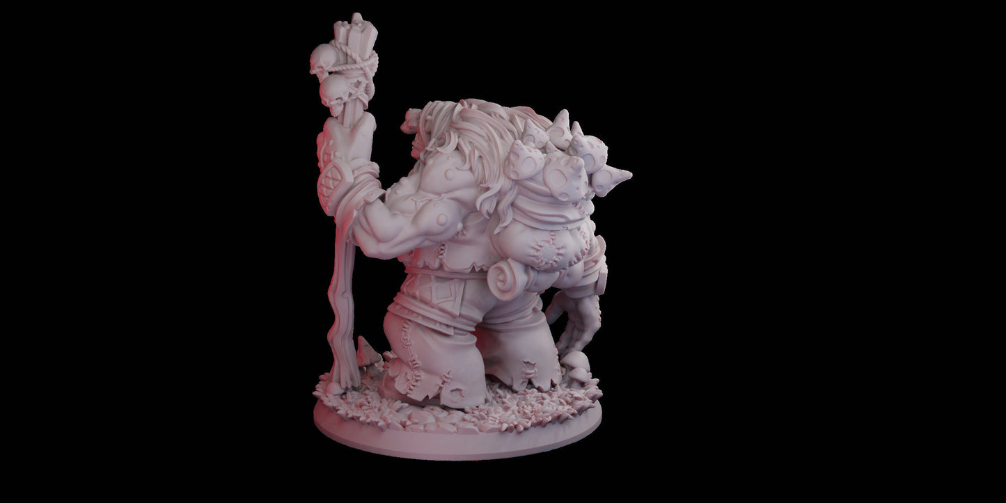 Forest Troll Resin Miniature | Fairy Tales Series RPG Miniatures Tabletop | Drunken Dwarf Miniatures