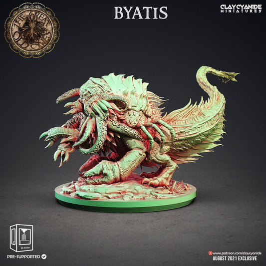 Byatis, God of Forgetfulness Resin Miniature | Great Old Ones Series RPG Miniatures Tabletop | Clay Cyanide Miniatures