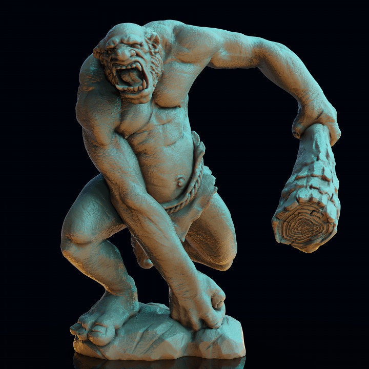 Hill Troll Resin RPG Miniature | Print My Minis | Highlands