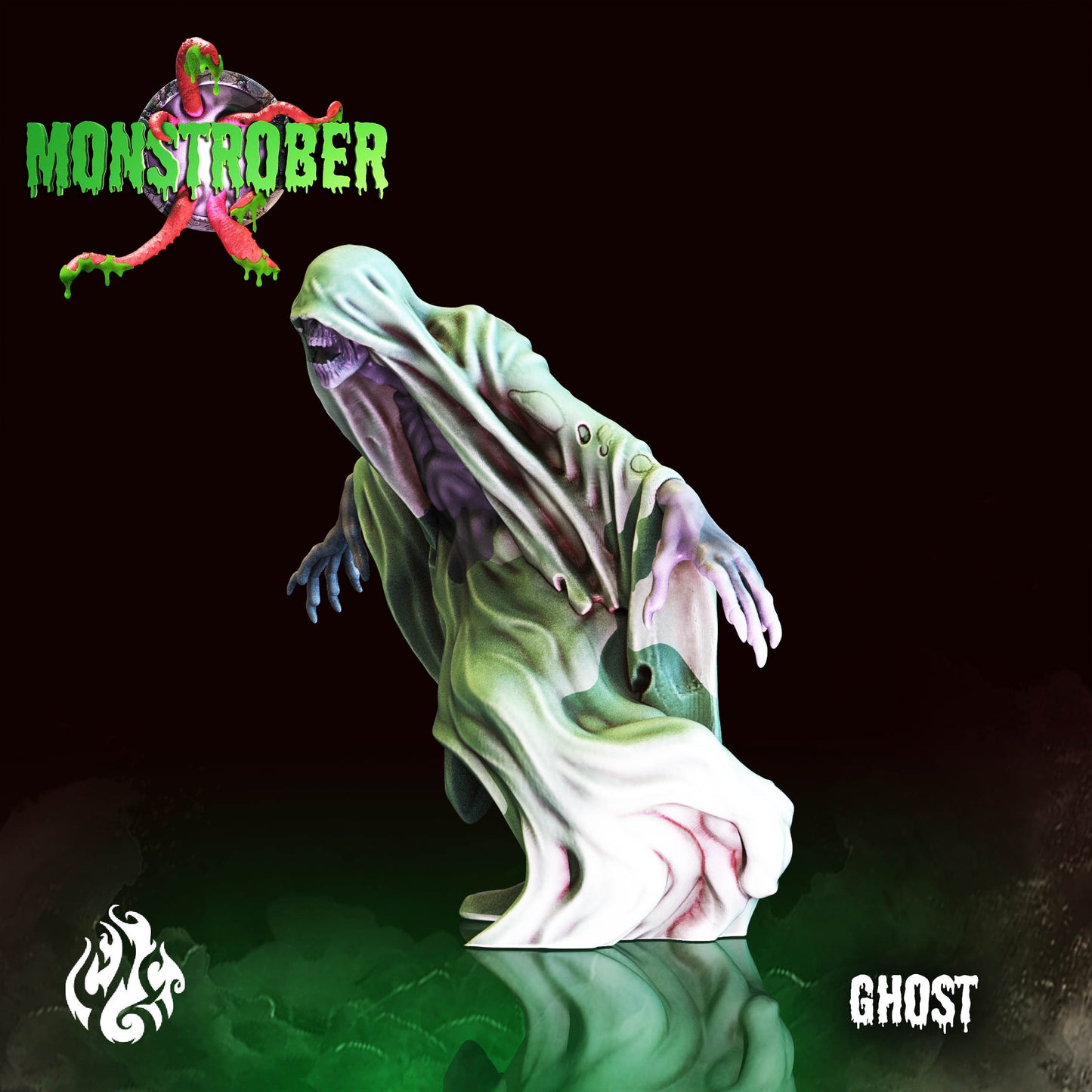 Ghost Tabletop Miniature | Monstrober 2021 Collection | Crippled God Foundry