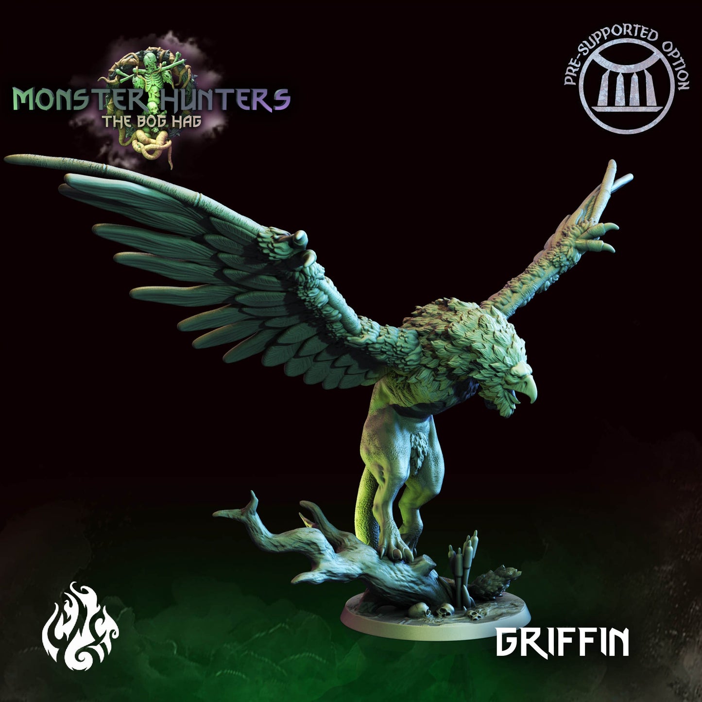 Griffin Fantasy Tabletop Miniature | Monster Hunters Collection | Crippled God Foundry