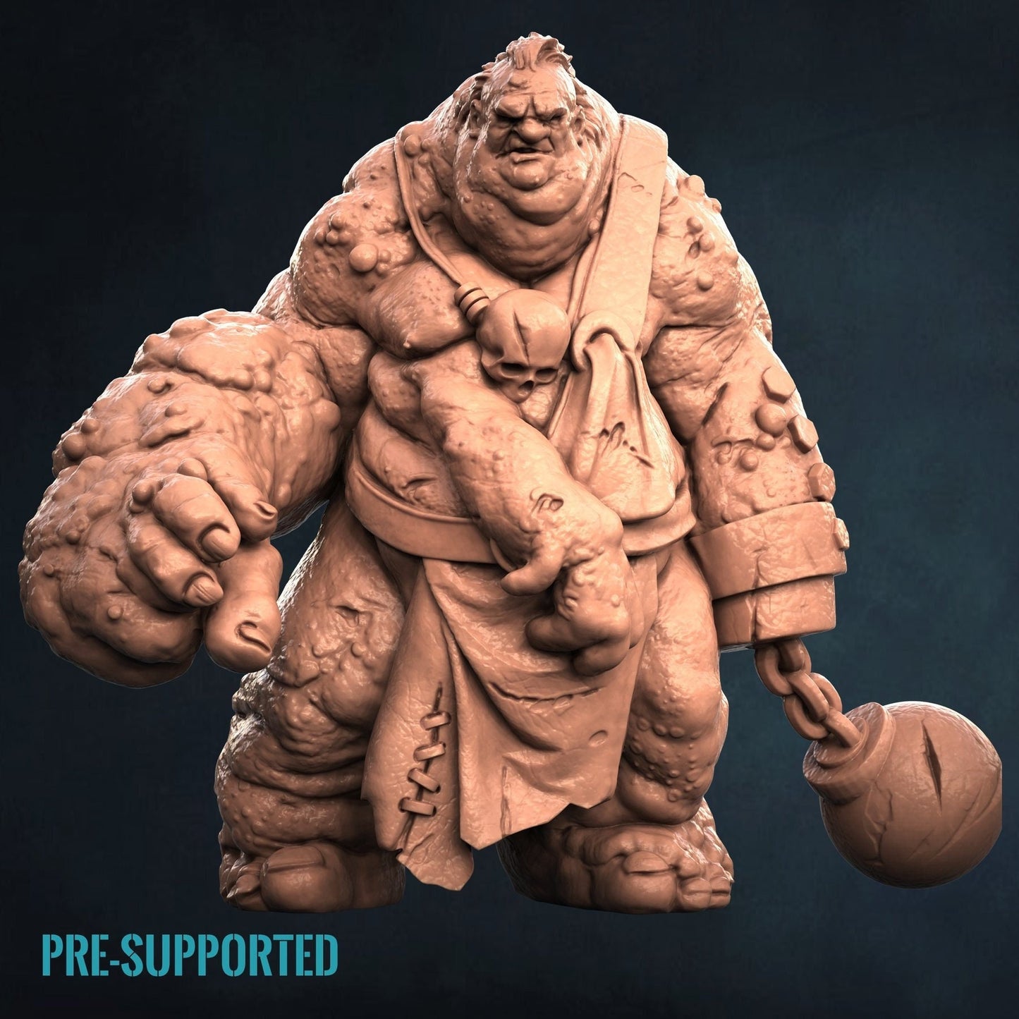 Plagued Ogre Lord RPG Tabletop Miniature | Print My Minis | Plague Set