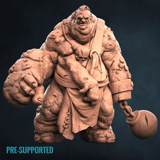 Plagued Ogre Lord RPG Tabletop Miniature | Print My Minis | Plague Set