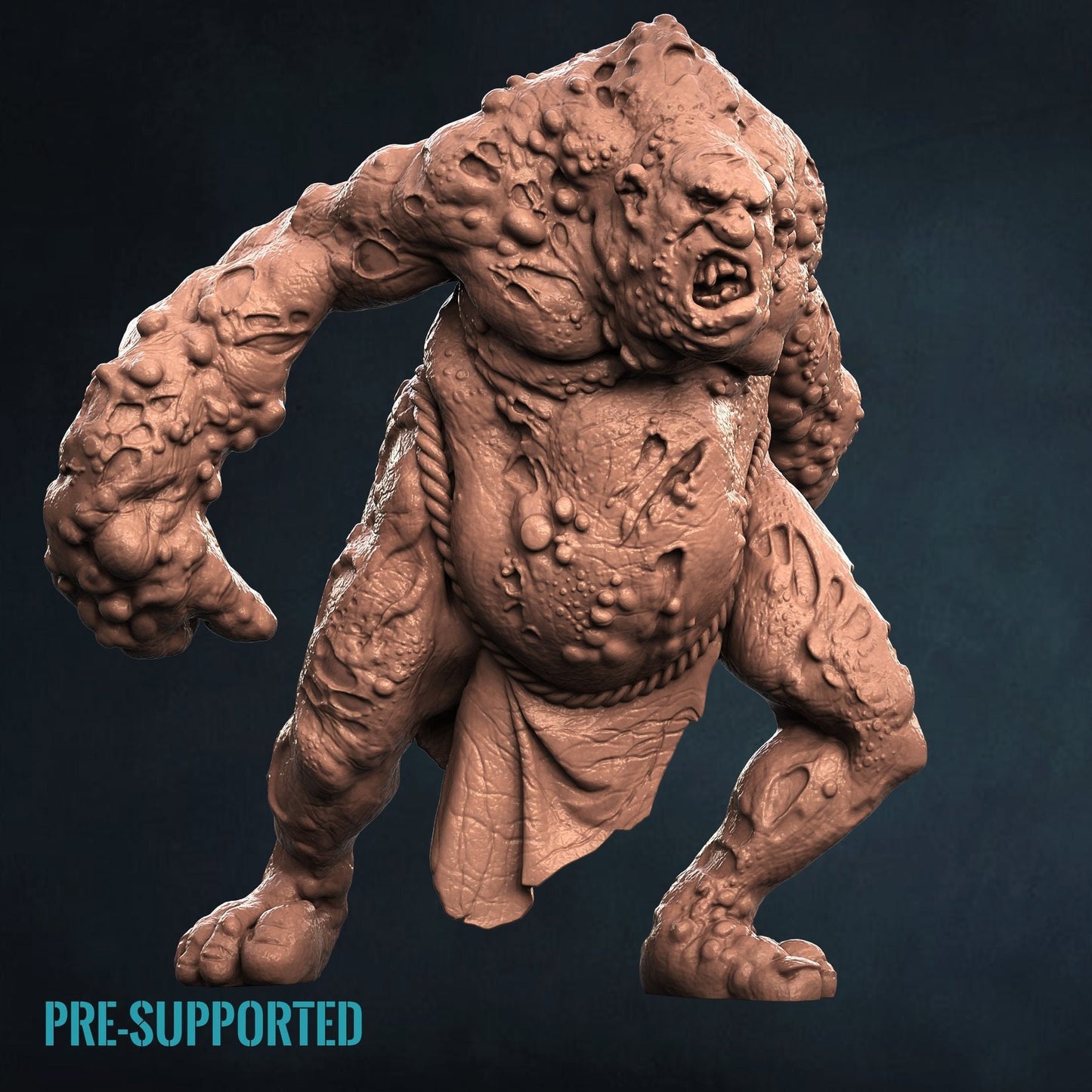 Plague Troll RPG Tabletop Miniature | Print My Minis | Plague Set