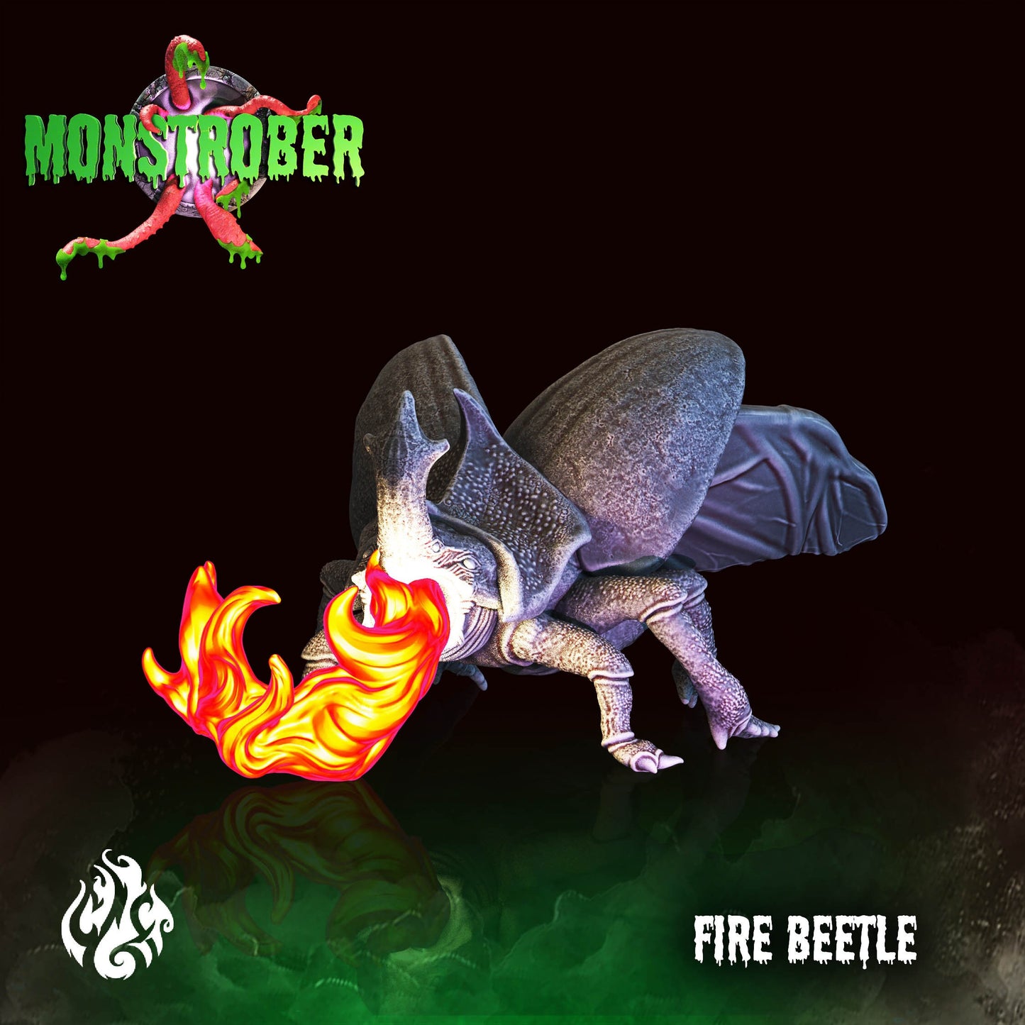 Fire Beetle Tabletop Miniature | Monstrober 2021 Collection | Crippled God Foundry