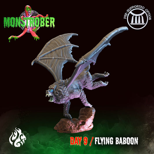 Flying Baboon Tabletop Miniature | Monstrober 2021 Collection | Crippled God Foundry