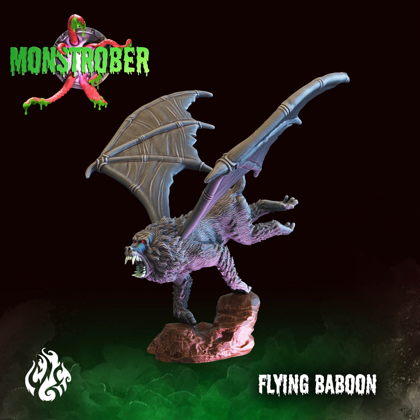 Flying Baboon Tabletop Miniature | Monstrober 2021 Collection | Crippled God Foundry