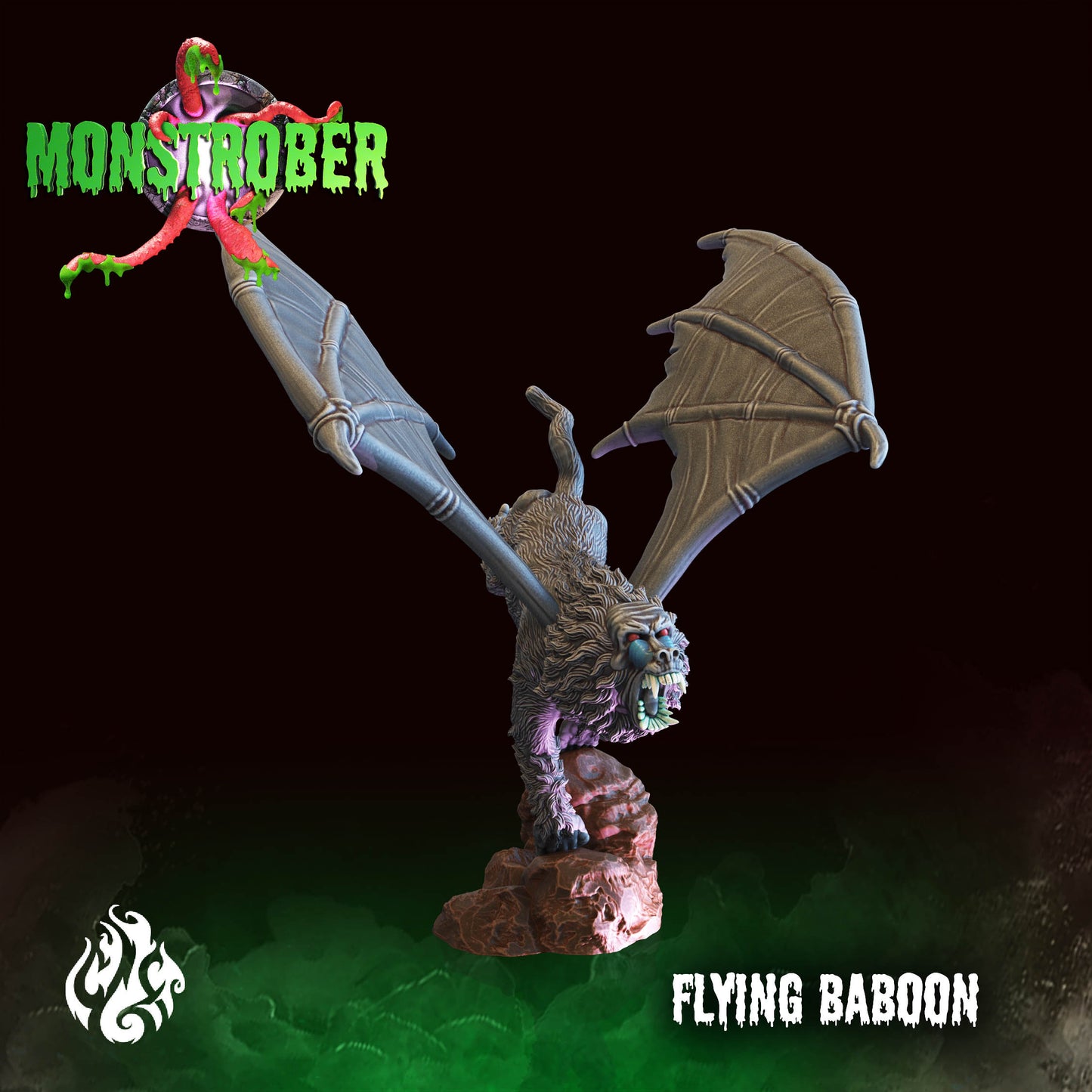 Flying Baboon Tabletop Miniature | Monstrober 2021 Collection | Crippled God Foundry